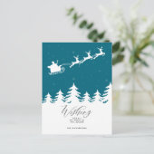 prettige feestdagen | Alle magische postauto's ver Briefkaart (Staand voorkant)