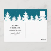 prettige feestdagen | Alle magische postauto's ver Briefkaart (Achterkant)