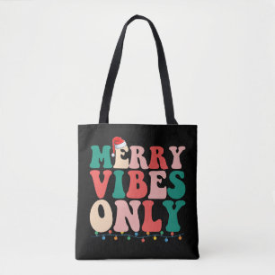 Prettige Feestdagen Alleen Kerstvakantie Familie Tote Bag