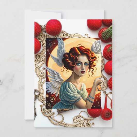 prettige feestdagen Angel Feestdagenkaart (Voorkant)