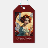 Prettige feestdagen Angelic Delight Cadeaulabel (Voorkant)