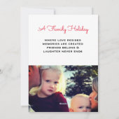 Prettige feestdagen Arizona Cactus Familiefoto Feestdagenkaart (Achterkant)