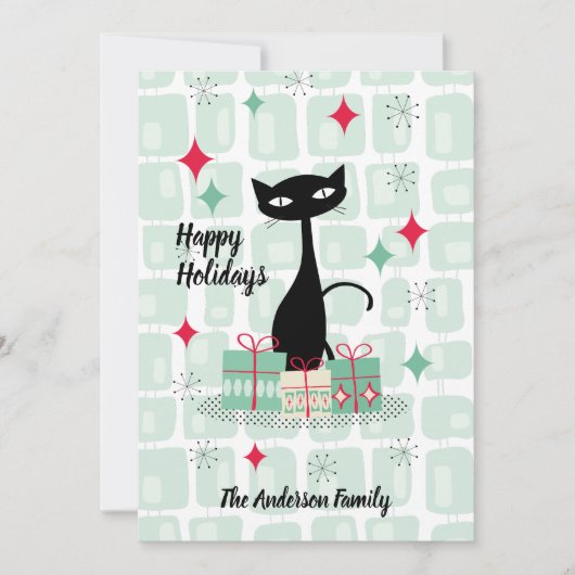 prettige feestdagen, atoomkerstkat (Voorkant)