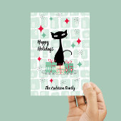 prettige feestdagen, atoomkerstkat