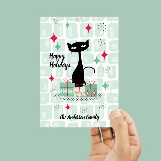 prettige feestdagen, atoomkerstkat