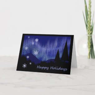 Prettige feestdagen - Aurora Borealis Kaart