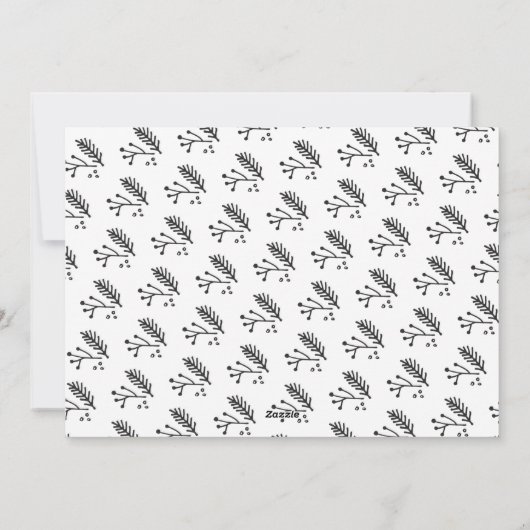 Prettige feestdagen B&W geruite Buffalo Gold Brown Feestdagenkaart (Achterkant)