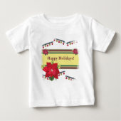 Prettige feestdagen Baby-Shirt (Voorkant)