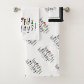 prettige feestdagen bad handdoek (Insitu)