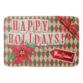 Prettige feestdagen Badmat (Voorkant)