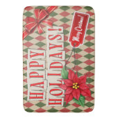 Prettige feestdagen Badmat (Voorkant Verticaal)