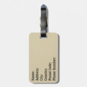 prettige feestdagen bagagelabel (Achterkant verticaal)