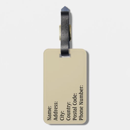 prettige feestdagen bagagelabel (Achterkant verticaal)