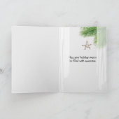 prettige feestdagen Beach Kaart (Binnen)