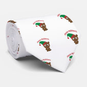 prettige feestdagen! Beaver Kerstmis Elf Stropdas (Opgerold)