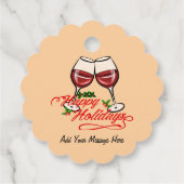 prettige feestdagen bedankjes labels (Achterkant)