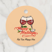 prettige feestdagen bedankjes labels (Achterkant)