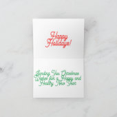 prettige feestdagen bedankkaart (Binnen)