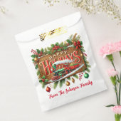 prettige feestdagen bedankzakje (Gezegeld)