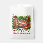 prettige feestdagen bedankzakje (Voorkant)