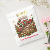 prettige feestdagen bedankzakje (Gezegeld)