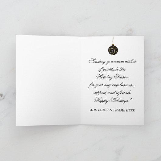 Prettige feestdagen Bedrijf/bedrijf - Ornamenten (Binnen)