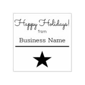 Prettige feestdagen Bedrijf en Bedrijf Aangepaste  Rubberstempel (Afrduk)