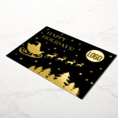 Prettige feestdagen Bedrijf Logo Corporate Santa (Gedraaid)