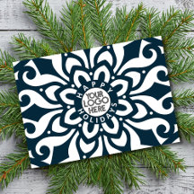 Prettige feestdagen Bedrijf Logo Snowflake