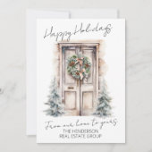 Prettige Feestdagen Bedrijf Van ons thuis naar het Feestdagenkaart (Voorkant)