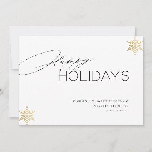 Prettige feestdagen Bedrijf Zakelijke Kaarten (Voorkant)