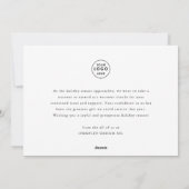 Prettige feestdagen Bedrijf Zakelijke Kaarten (Achterkant)