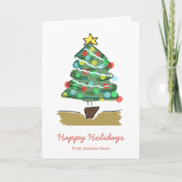 prettige feestdagen Bedrijfs Kerstmis Kaart