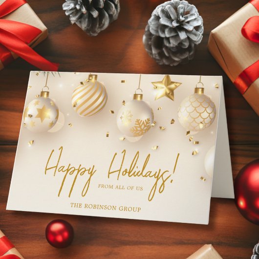 Prettige feestdagen Bedrijfsactiviteiten | Gold Sc