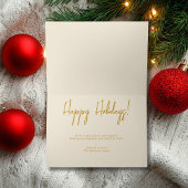 Prettige feestdagen Bedrijfsactiviteiten | Gold Sc Kaart