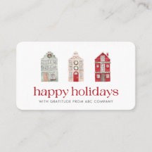 Prettige feestdagen Bedrijfsbedankje Red