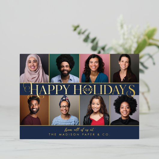 prettige feestdagen bedrijfsfoto's en Logo van Cor (Staand Voorkant)