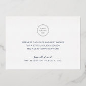 prettige feestdagen bedrijfsfoto's en Logo van Cor (Achterkant)