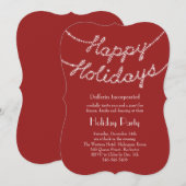 Prettige feestdagen Bedrijfsuitnodiging Kaart (Voorkant / Achterkant)