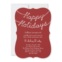 Prettige feestdagen Bedrijfsuitnodiging