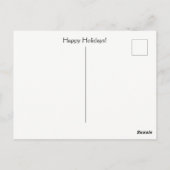 prettige feestdagen Beer en Santa Briefkaart (Achterkant)