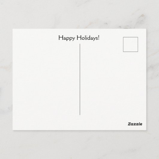 prettige feestdagen Beer en Santa Briefkaart (Achterkant)