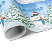 prettige feestdagen Beer van polen Cadeaupapier (Rol Hoek)