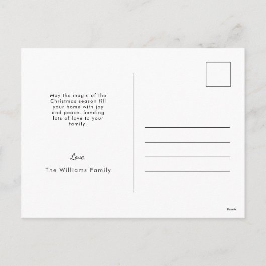 Prettige feestdagen begin jaren 1900 Kerstmis (Achterkant)