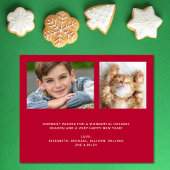 Prettige feestdagen Begroting 3 Foto Kerst Kaart