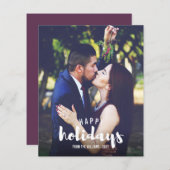 Prettige feestdagen Begroting Sketched Photo Holid (Voorkant / Achterkant)