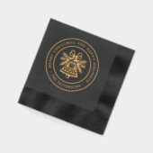 Prettige feestdagen Bell Merry Christmas Folie Servetten (Links)