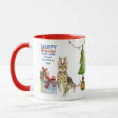 prettige feestdagen BENGAL Cat mam of DAD Kerstmis Mok (Links)