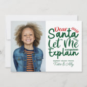 prettige feestdagen | Beste kerstman, ik leg uit Feestdagenkaart (Voorkant)