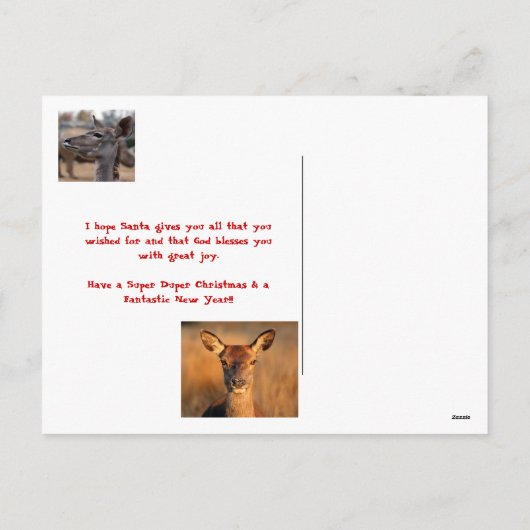 Prettige feestdagen Beste vriend, (Achterkant)